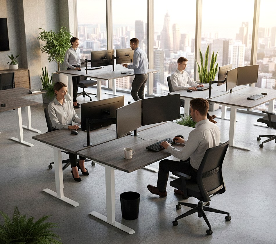 Upstand Anthracite Top Dual-Motor, Electric Sit-Stand Desk - Image 2