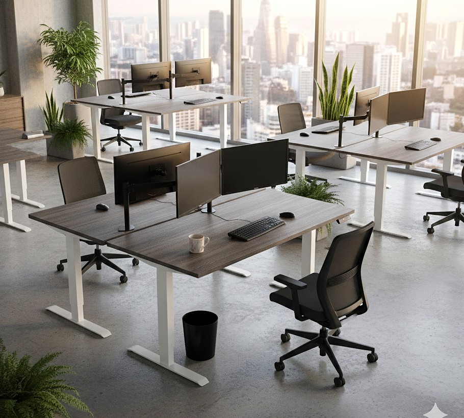 Upstand Anthracite Top Dual-Motor, Electric Sit-Stand Desk - Image 4