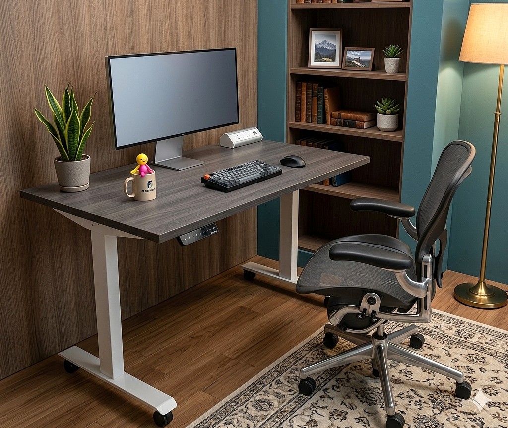 Upstand Anthracite Top Dual-Motor, Electric Sit-Stand Desk - Image 3